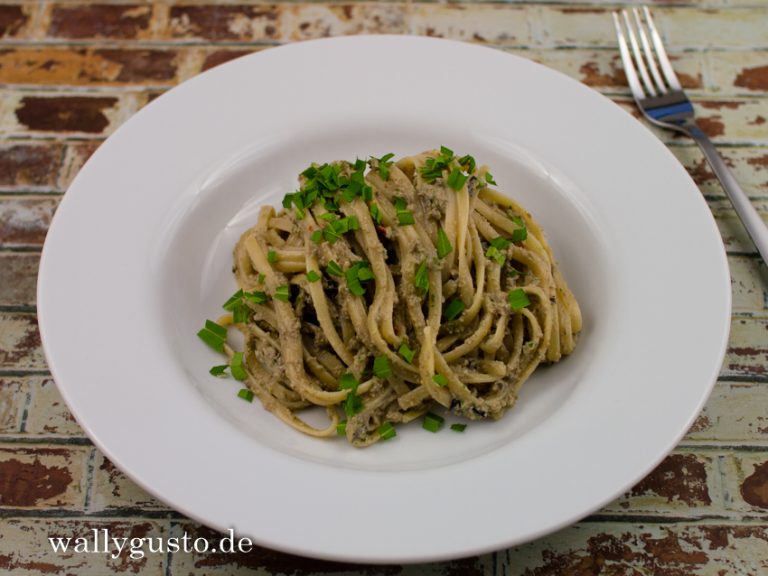 AuberginenPesto mit geräuchertem Ricotta & Estragon Wallygusto