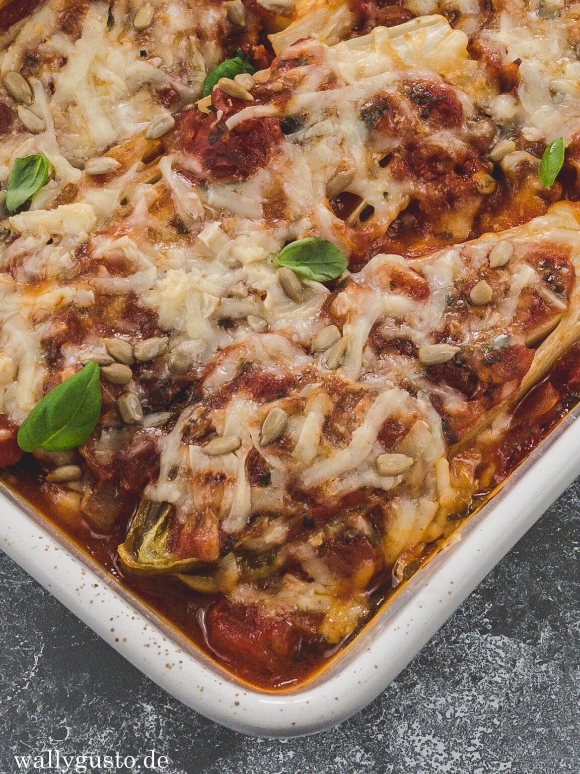 Chicorée-Auflauf mit fruchtiger Tomatensauce – Wallygusto