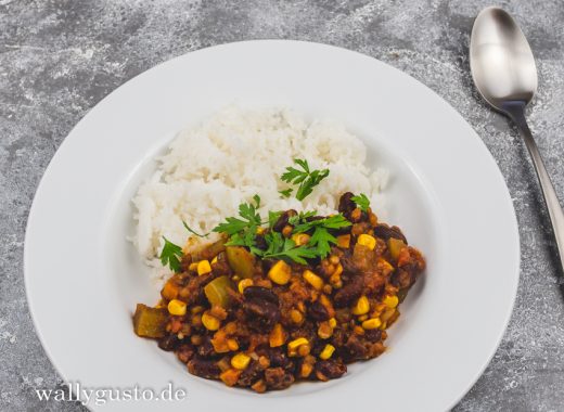 Chili sin Carne mit Berglinsen | Rezept auf www.wallygusto.de