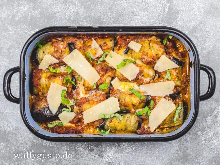 Auberginenrollen mit Ricottafüllung - Involtini di Melanzane con Ricotta