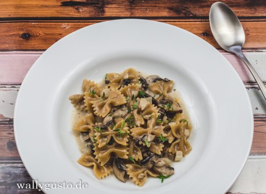 One Pot Pasta mit Pilzen | Ein Rezept auf www.wallygusto.de