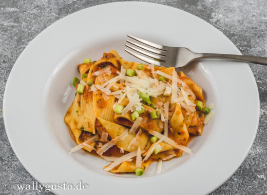Pasta in Paprika-Limetten-Sauce | Rezept auf www.wallygusto.de