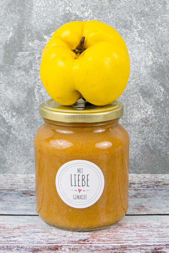Quittenmarmelade mit Vanille und Zimt | Rezept auf www.wallygusto.de