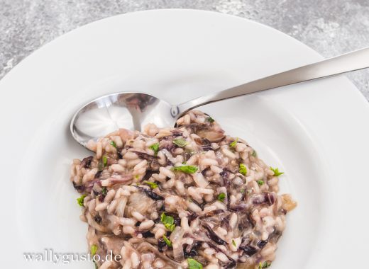 Radicchio-Risotto mit Parmesan | Rezept auf www.wallygusto.de